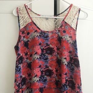 Stitch Fix summer top - crochet detail